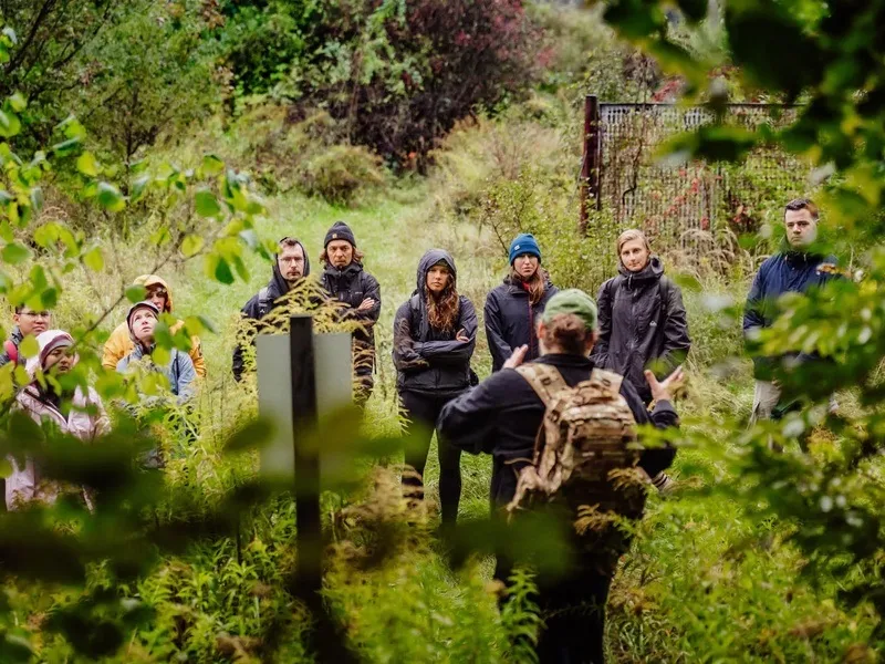 Volunteers at a Las Na Zawsze forest restoration gathering in Poland